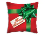 Happy Holiday Foil Balloon, Feliz Navidad, Merry Christmas Gift Shape Balloons