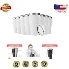 Elegant 30oz Stainless Steel Travel Mug - 8 Pack Double Wall Insulated Tumblers