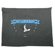 Pm When Life Gets Complicated Snowboarding - Funny Novelty Winter Sports Towel