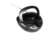 Laser Portable Speaker Boombox CD CD-R CD-RW Player AM FM Radio 3.5mm Aux Input