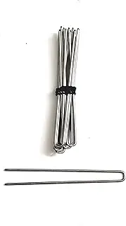 1 Pack Amish Heavy Duty U Shape Hair Pins (2.5 Inch Straight Silver)