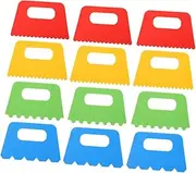 12pcs Sand Painting Brush Craft Paint Brush Paint Brush Craft Scraper Tool Small Paint Scraper Scrapers for Crafts Paint Scrapers Kit Pottery Scraper Plastic