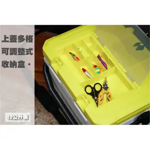 【獵漁人】恆冠 2019新品 超神多功能釣魚冰箱 內建打氣機 14.8L / 19L