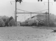 Amtrak 107 train Middletown Pennsylvania Train Railroad Old Photo