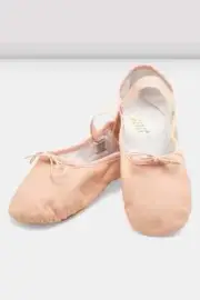 BALLET SHOES BLOCH DANSOFT II S0258L ADULT size SPLIT leather sole WIDTH C