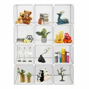 12 Cube Book Shelf Storage Shelves Closet Organizer Cubes Organizer Bookcase US