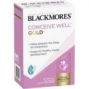 Blackmores Conceive Well Gold 56 Pack Support Healthy Pre-Pregnancy Supplement