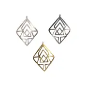 Filigree Findings | Geometric Cut Out Diamond Shaped Components