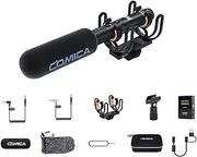 Comica CVM-VM30 Shotgun Microphone, with Wireless Modes, Digital/Analog Output, 75/150Hz Low-Cut Filter Modes, Universal Video Microphone for Filmmakers, Vloggers - Camera, Smartphone, and PC
