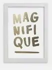 Minted"Magnifique" Framed Foil-Pressed Art Print