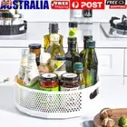 360° Rotating Storage Tray Turnable Spice Bottle Organiser Rack Pantry Kitchen