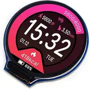 Waveshare 1.28 inch Round Display LCD Screen Module 240×240 Pixels SPI Communication 65K RGB Color Built-in GC9A01 Driver chip