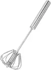 Stainless Steel Whisks, Hand Push Whisk Blender Semi-Automatic Whisk Mixer Egg M