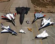 New 8x10 Photo: NASA Research Aircraft, X-31, F-15B, SR-71, F-106 Jet Airplane