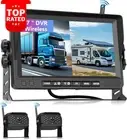 1080P Wireless Reversing Camera with 7 Inch IPS Monitor, 2 Car Rear View Camera