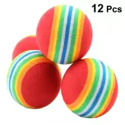 Pet Interactive Toys chew toys for large dogs 12-Piece Cat Balls Rainbow Cat