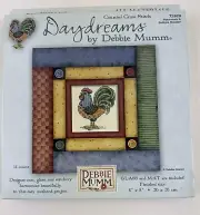 Counted Cross Stitch Kit Daydreams Debbie Mumm PARCHWORK & BUTTONS ROOSTER