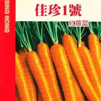 在飛比找Yahoo!奇摩拍賣優惠-紅蘿蔔(佳珍1號) 【蘿蔔類種子】興農牌中包裝 每包約3ml