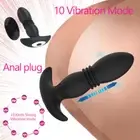 Thrusting Anal Vibrator Dildo Butt Plug Prostate Stimulator Wand Adults Sex Toy