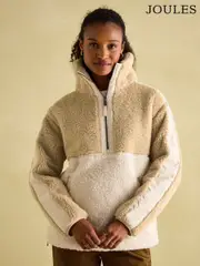 Joules Tilly Neutral Quarter Zip Fleece (663323) | $150