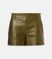 [Gucci] Gucci Leather shorts AU 10 green