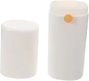 HOMOCONO Toothbrush Travel Case: Toothbrush Holder Bottom with Ventilated Hole - Plastic Toothpaste Storage Container Portable Wash Cup Cover for Kids Camping School