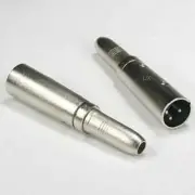 10x XLR 3P Male to 1/4" Stereo Jack Adater