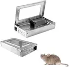 Humane Multi Catch Live Mouse Trap No Kill Safe Design with Clear Top