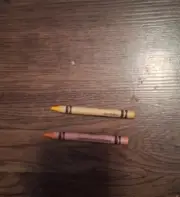 2 Crayola Crayon Dandelion And Mac and Cheese. Discontinued Colors