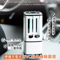 在飛比找PChome24h購物優惠-【家適帝】便攜充電式UVC紫外線殺菌燈