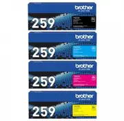 Brother TN-259 BK, C, M, Y Set of 4 Colour Laser Toners