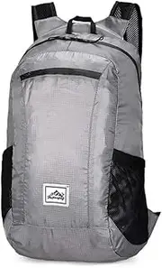 Lightweight Portable Foldable Backpack Backpack Folding Bag Ultralight Pack for Women Men Travel Hiking Grey