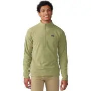 Mountain Hardwear Men's Summit Grid 1/2 Zip, Light Cactus, Small