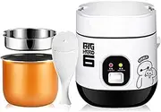 LEgdor Digital Mini 1.2L Rice Cooker And Steamer Non Stick with Keep Warm Function Premium Inner Pot 1-2 Persons 200W,Pink,Black