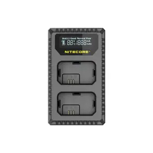 【NITECORE】USN1 雙槽液晶顯示USB充電器(For Sony 索尼 NP-FW50 電池)