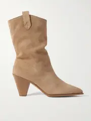 [Aquazzura] Aquazzura - Boogie 70 Suede Ankle Boots - Tan - IT39 IT 39 Brown