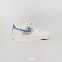 在飛比找蝦皮商城優惠-NIKE W AIR FORCE 1 粉藍牛仔 小香風 混色