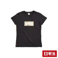 在飛比找momo購物網優惠-【EDWIN】女裝 迷彩BOX短袖T恤(黑色)