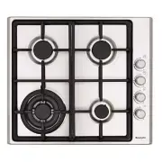 Baumatic 60cm 4 Burner Stainless Steel Gas Cooktop BG4S