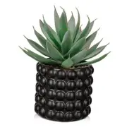Succulents Plants Artificial for Home Decor, Realistic Aloe-bubble Ceramic Pot