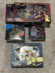 Pokémon - Crown Zenith - ETB, Tin, Regieleki V, Morpeko V-Union (x2) - Sealed