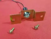 FORD FALCON NUMBER PLATE LIGHT LOOM, GLOBE & BRACKET SUIT XA XB WITH SCREWS NEW