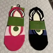 $16 KATE SPADE NEW YORK One-Pack Pink & blue Sock Liners 2 Pairs Bin 11