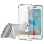 Rock Crystal Kickstand TPU Case With Dust Plug For iPhone 7/8 15146 TRANSPARENT PINK
