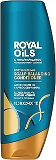 Head & Shoulders Conditioner, Moisture Renewal, Anti Dandruff Treatment and Scalp Care, Royal Oils Collection with Coconut Oil, for Natural and Curly Hair, 13.5 fl oz