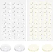[HAIKING] Earring Disc Pads, 100 PCS Silicone Clear and Skin Tone Earring Backs Accessories for Stabilize Earrings, Support Earlobe (4mm/0.15in)