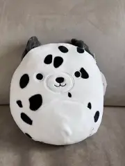 Squishmallow Kellytoy DUSTIN Dalmatian Puppy Dog 8" Plush Black & White NWT