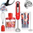 Immersion Hand Blender, 4-in-1 Stick Blenderice blade,with Ice Crusher 500ml ...