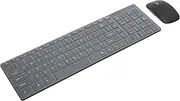 Wireless 101 Key Keyboard and Mouse Set,Smart Sleep Fingerboardand Mouse Combo,High Sensitivity,Anti-Interference,Quick Response,Without Delay,for Smart Phones,Tablet