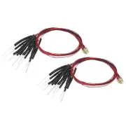 1206 Pre-Wired Micro LED, 24 Pcs 3-6V Emitting Diodes, Purple